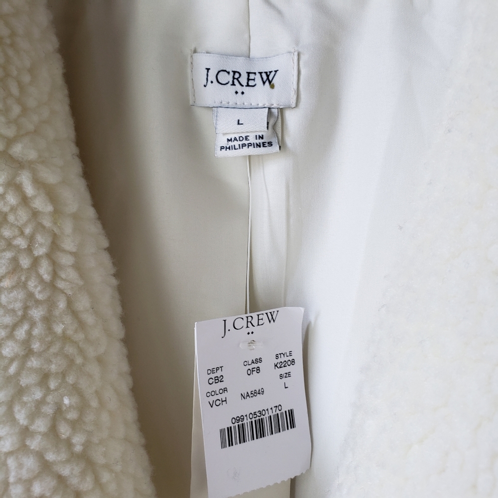 SOLD J. Crew | Faux Fur Teddy Coat - Picture 9 of 14